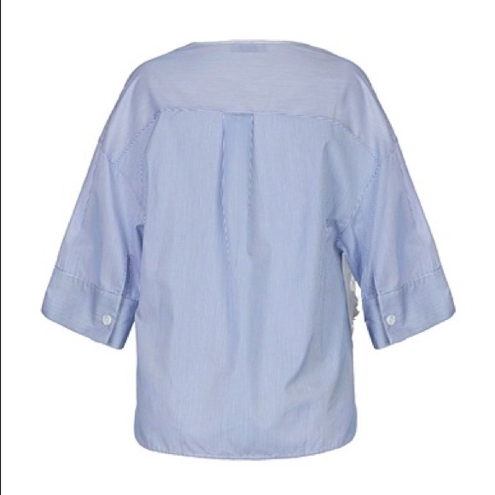 AVIO Light Blue Embroidered Layered Blouse - Picture 2 of 8